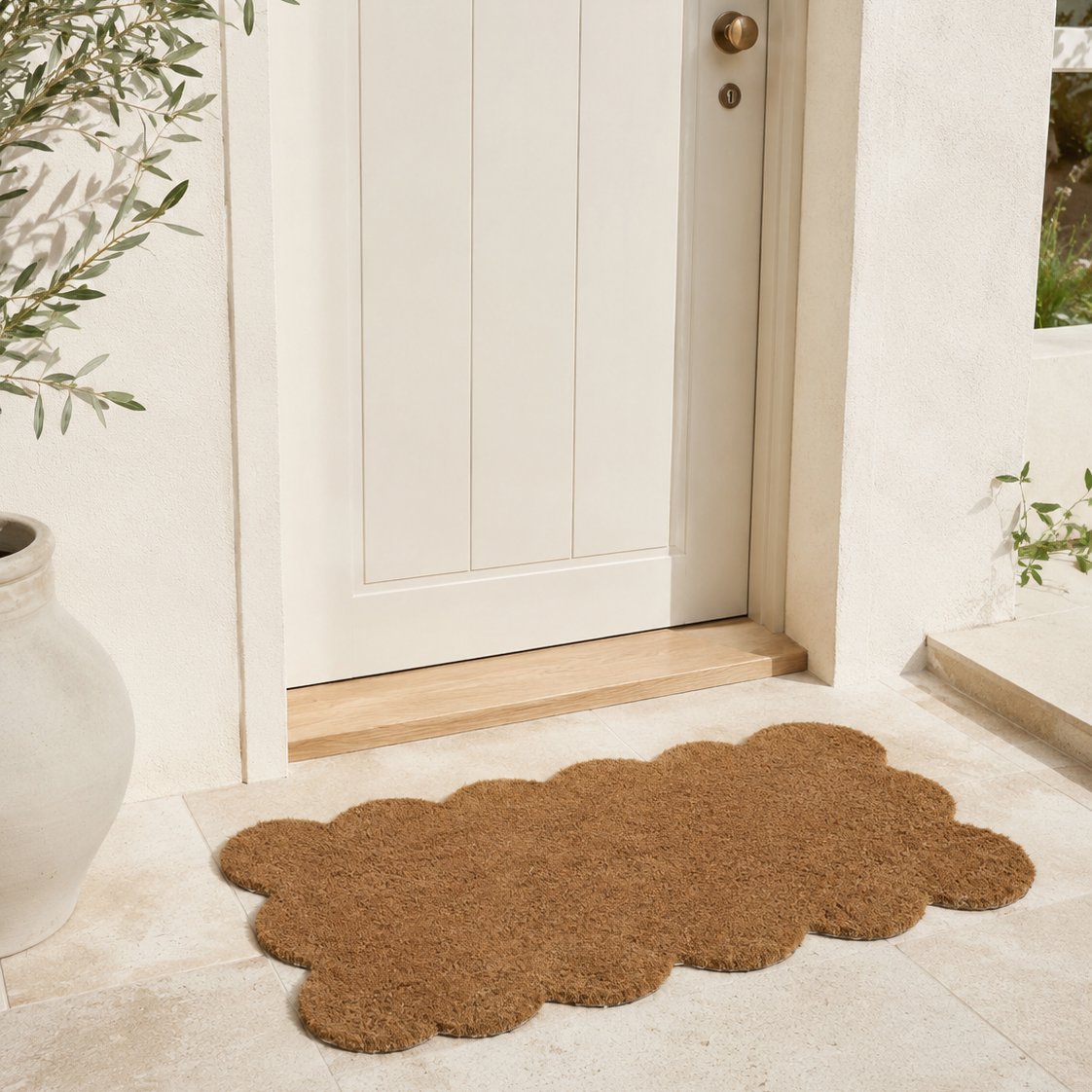 Marigold Scalloped Doormat
