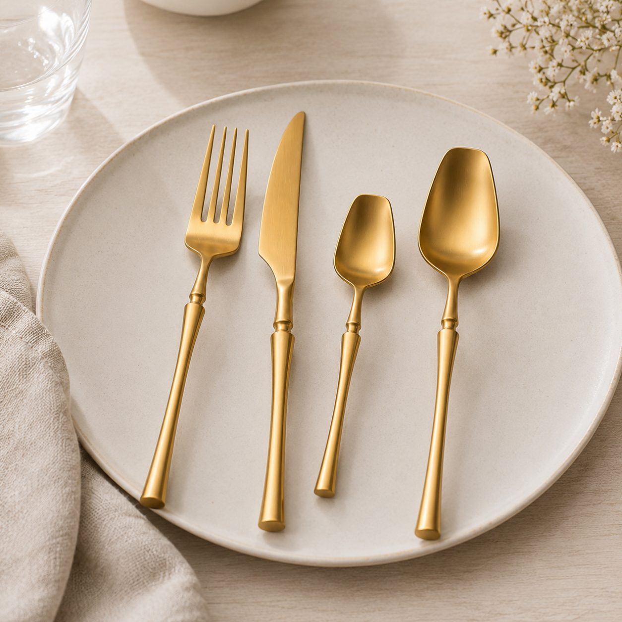 Monaco Gold Flatware Set