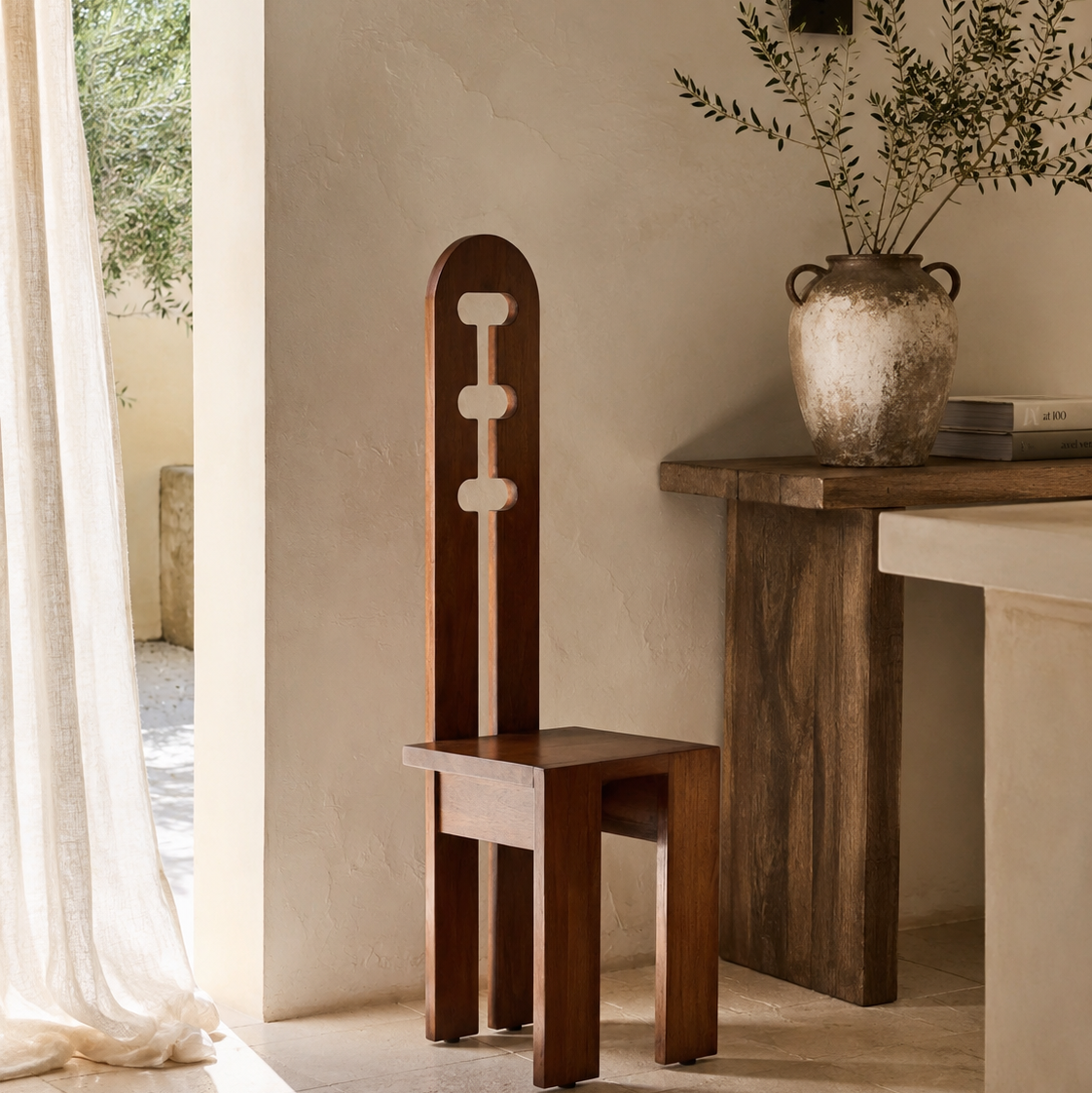 Arco Sculptural Accent Chair