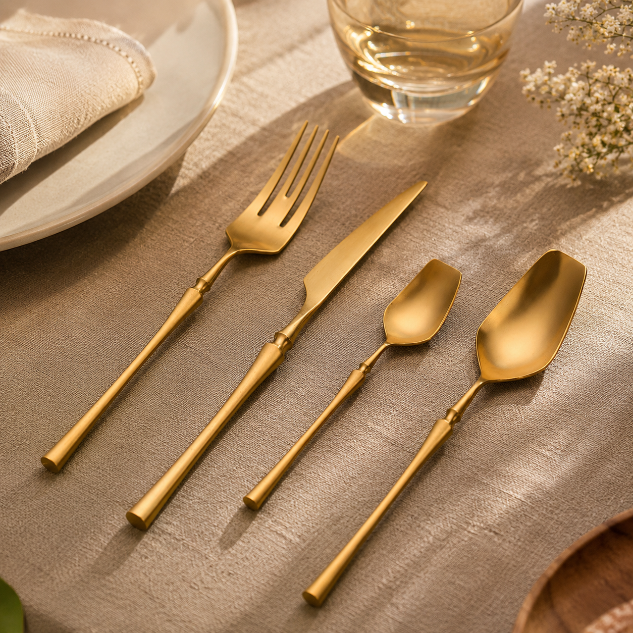 Monaco Gold Cutlery Set