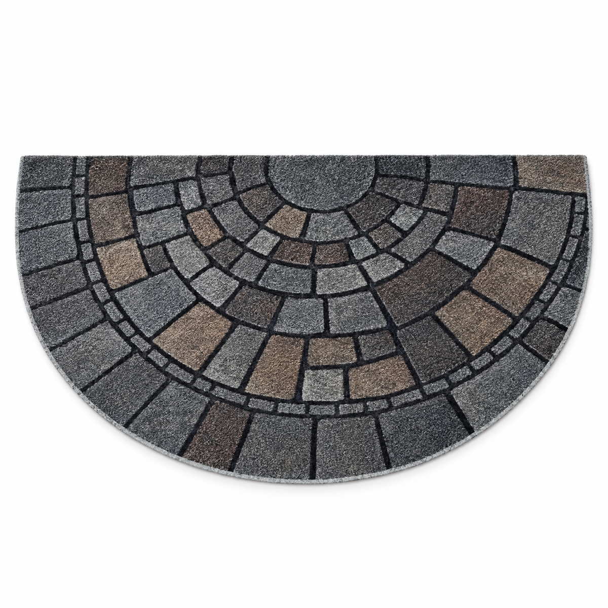 Lastra half-circle mosaic door mat on a white background