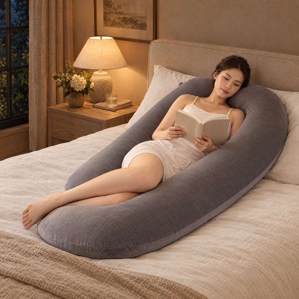 Reading In Bed - Abbraccio