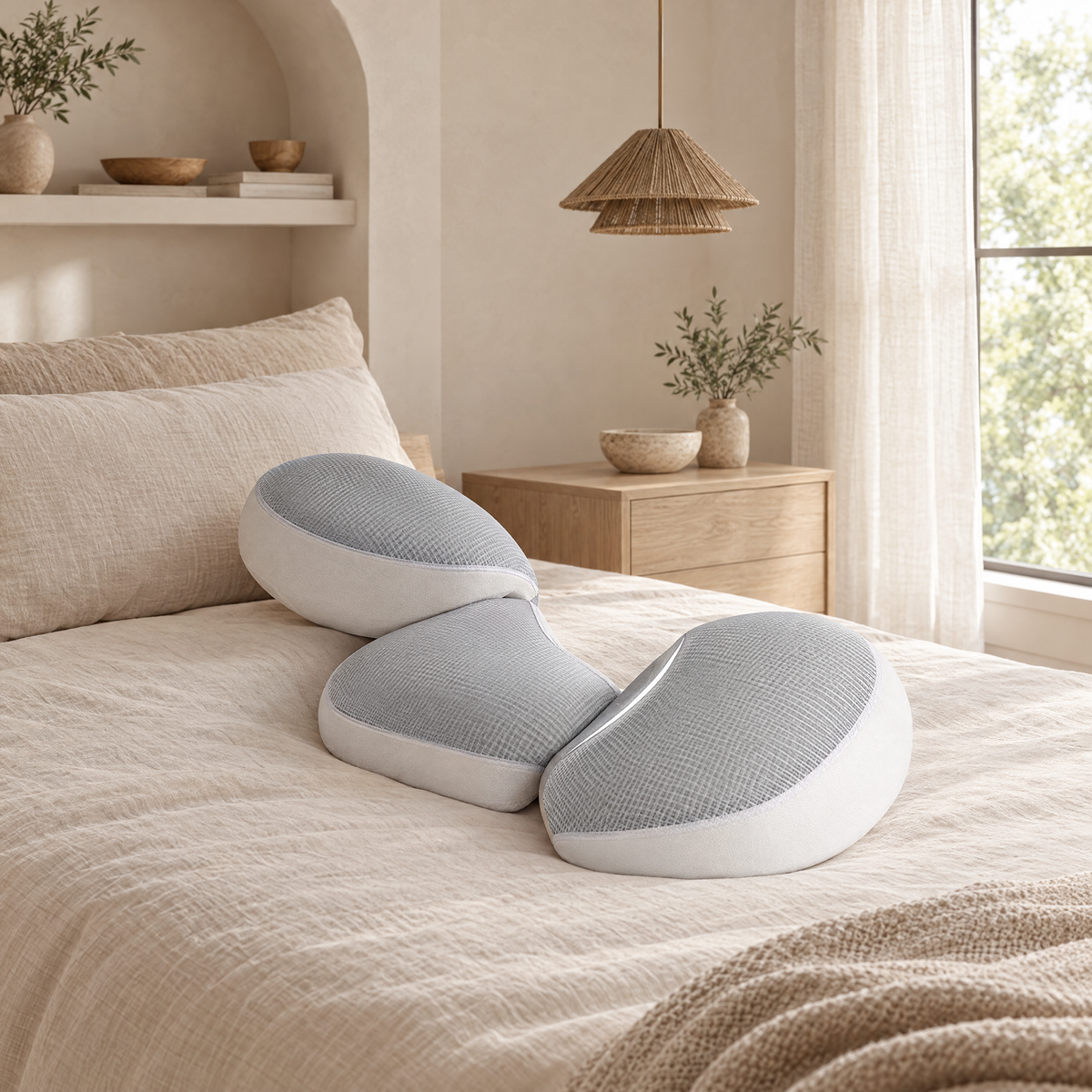Culla Adjustable Support Pillow in a calm room setting