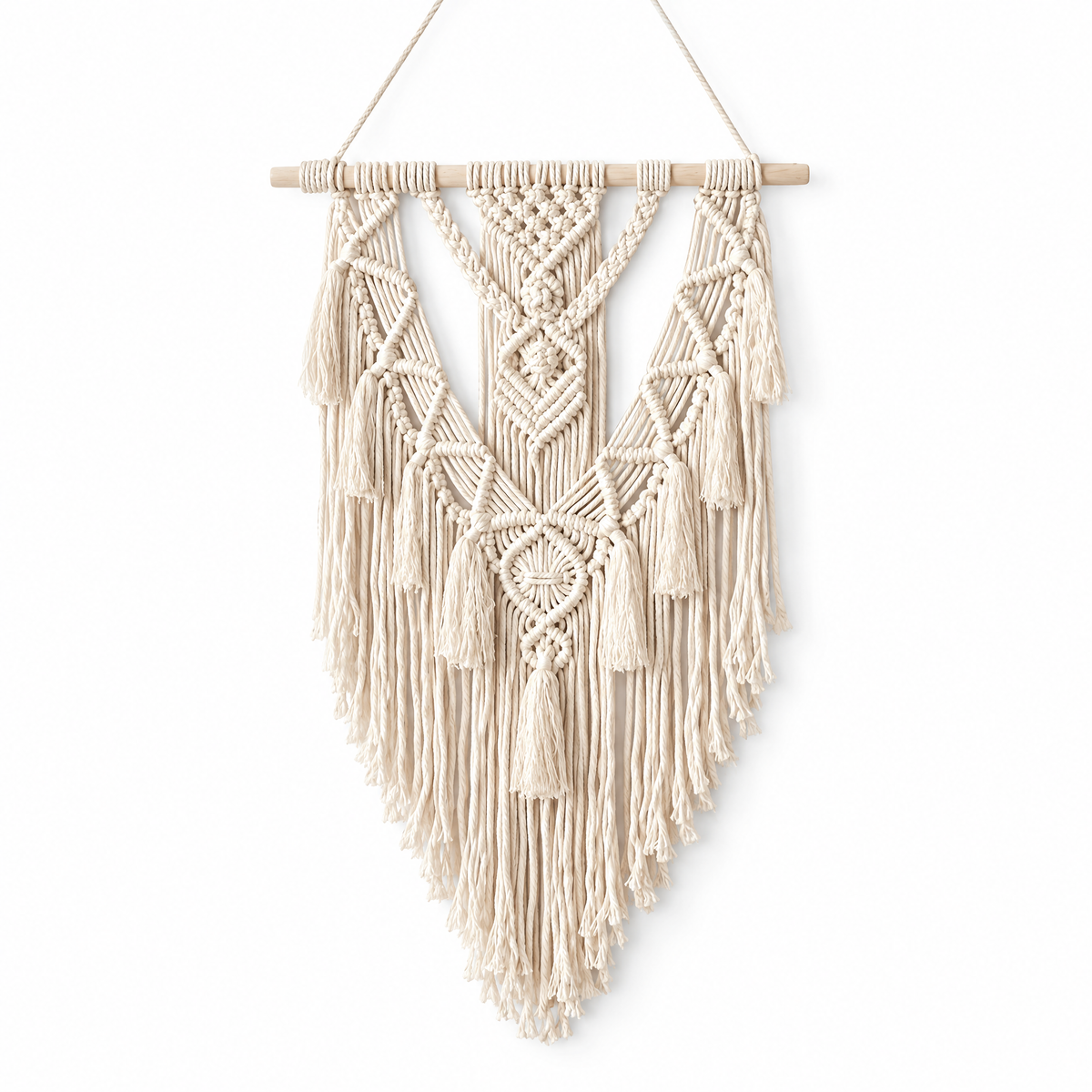 Nodo Macrame Wall Hanging on a white background