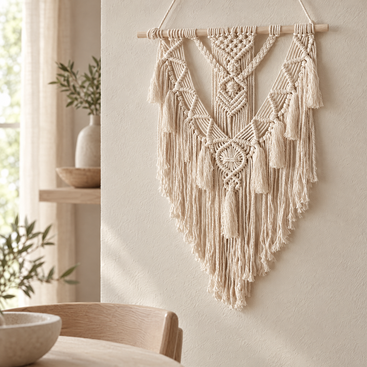 Nodo Macrame Wall Hanging close-up detail