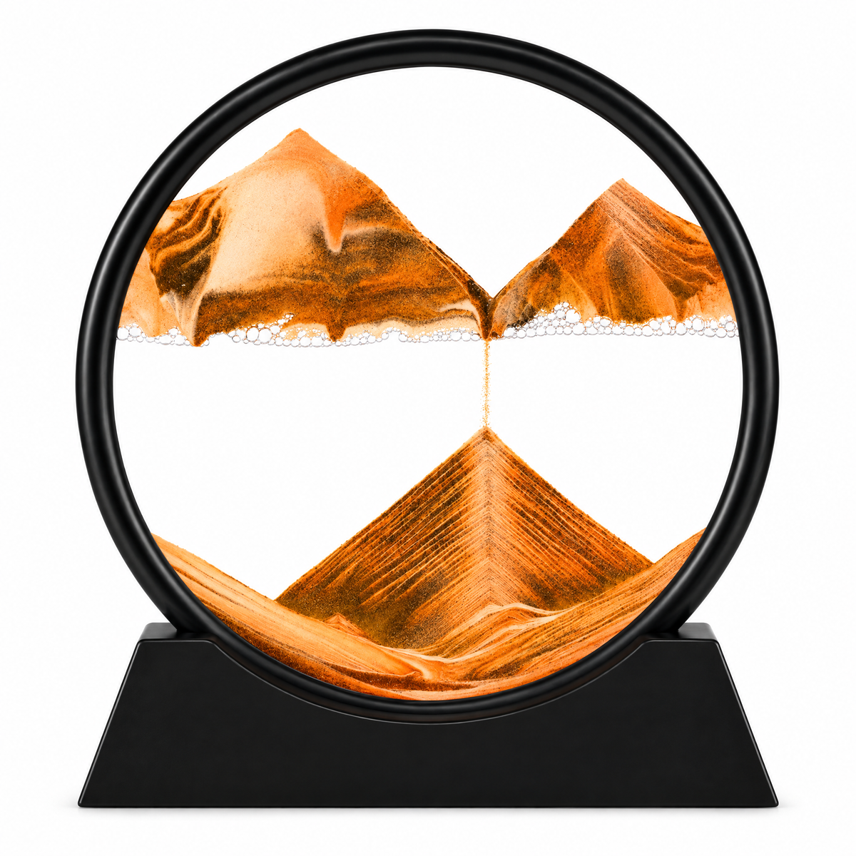 Sabbia Orange sand, black frame – white background product photo