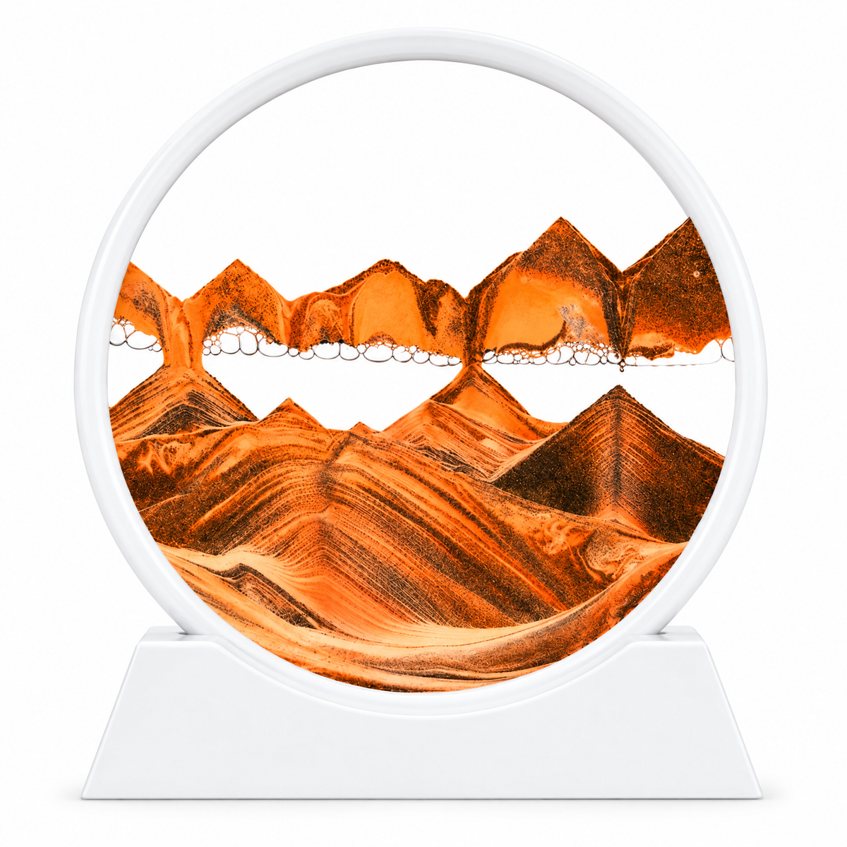Sabbia Orange sand, white frame – white background product photo