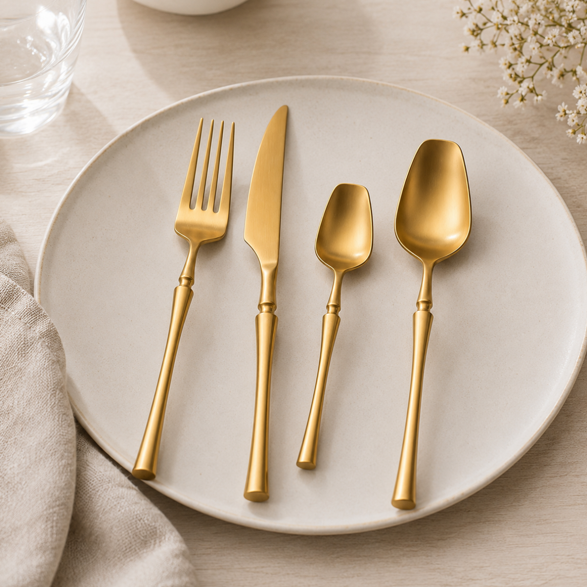 Monaco Gold Flatware Set