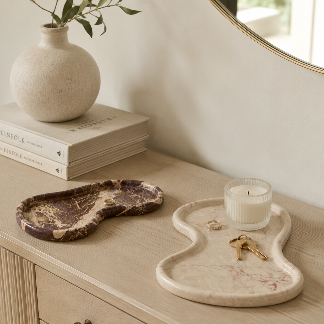 Isola Marble Trays (Set of 2)
