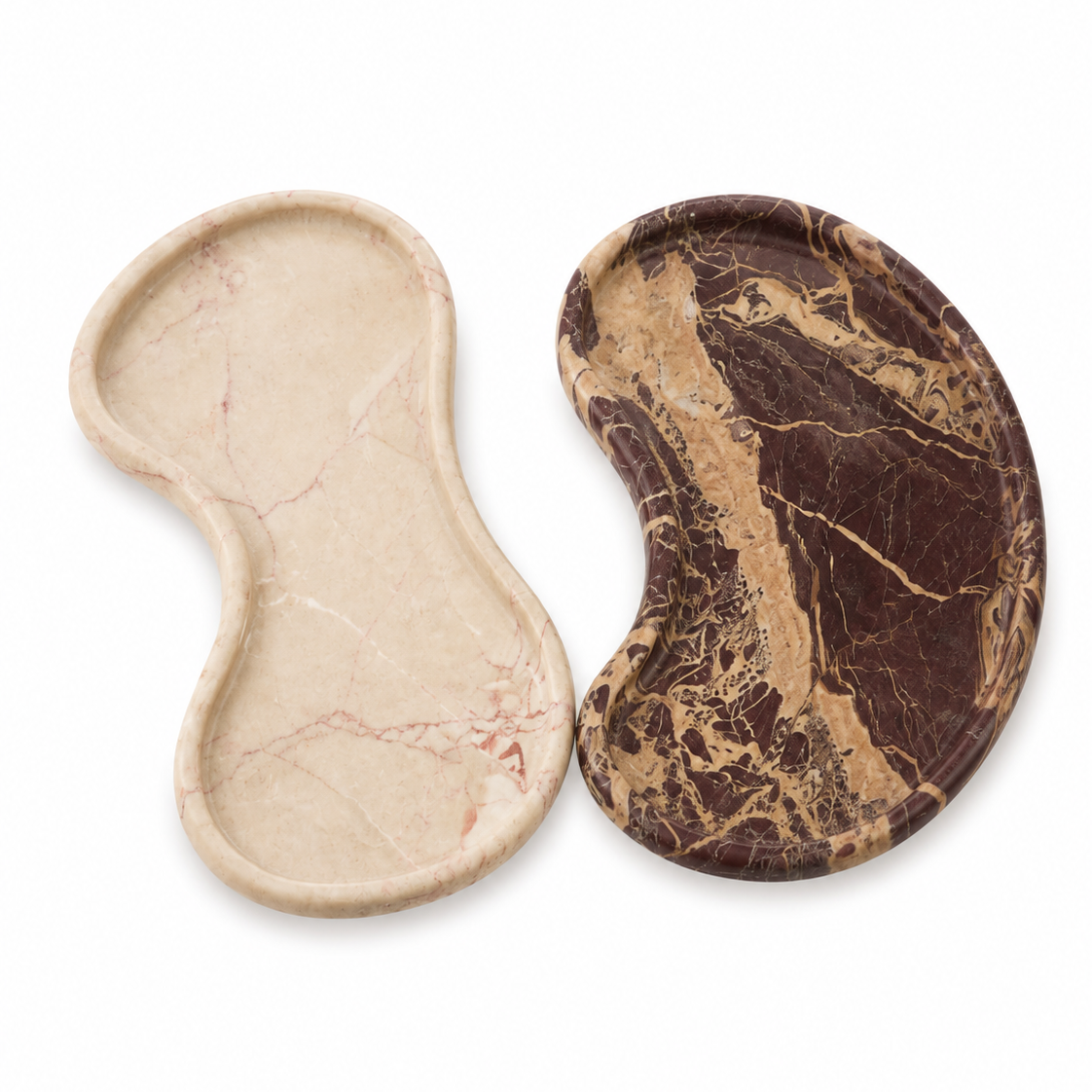 Serpentine Marble Catchall Trays
