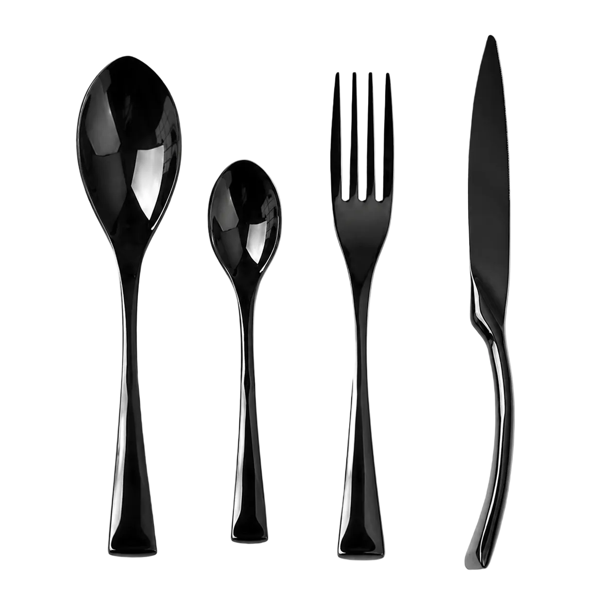 Onyx Black Cutlery Set