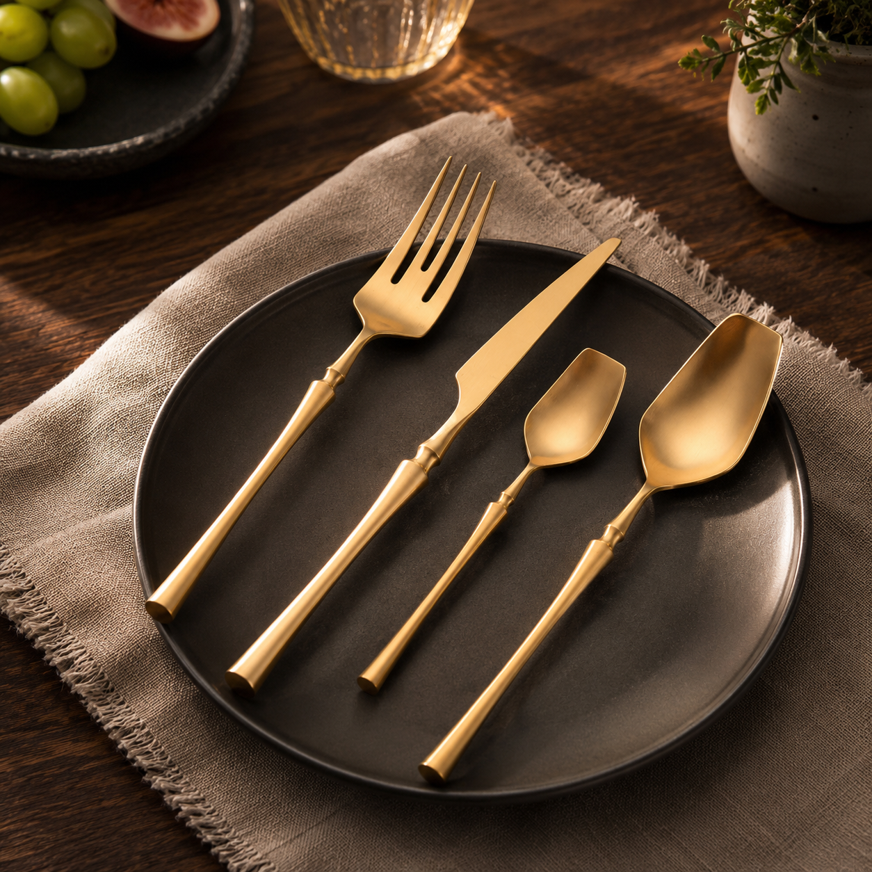 Monaco Gold Cutlery Set