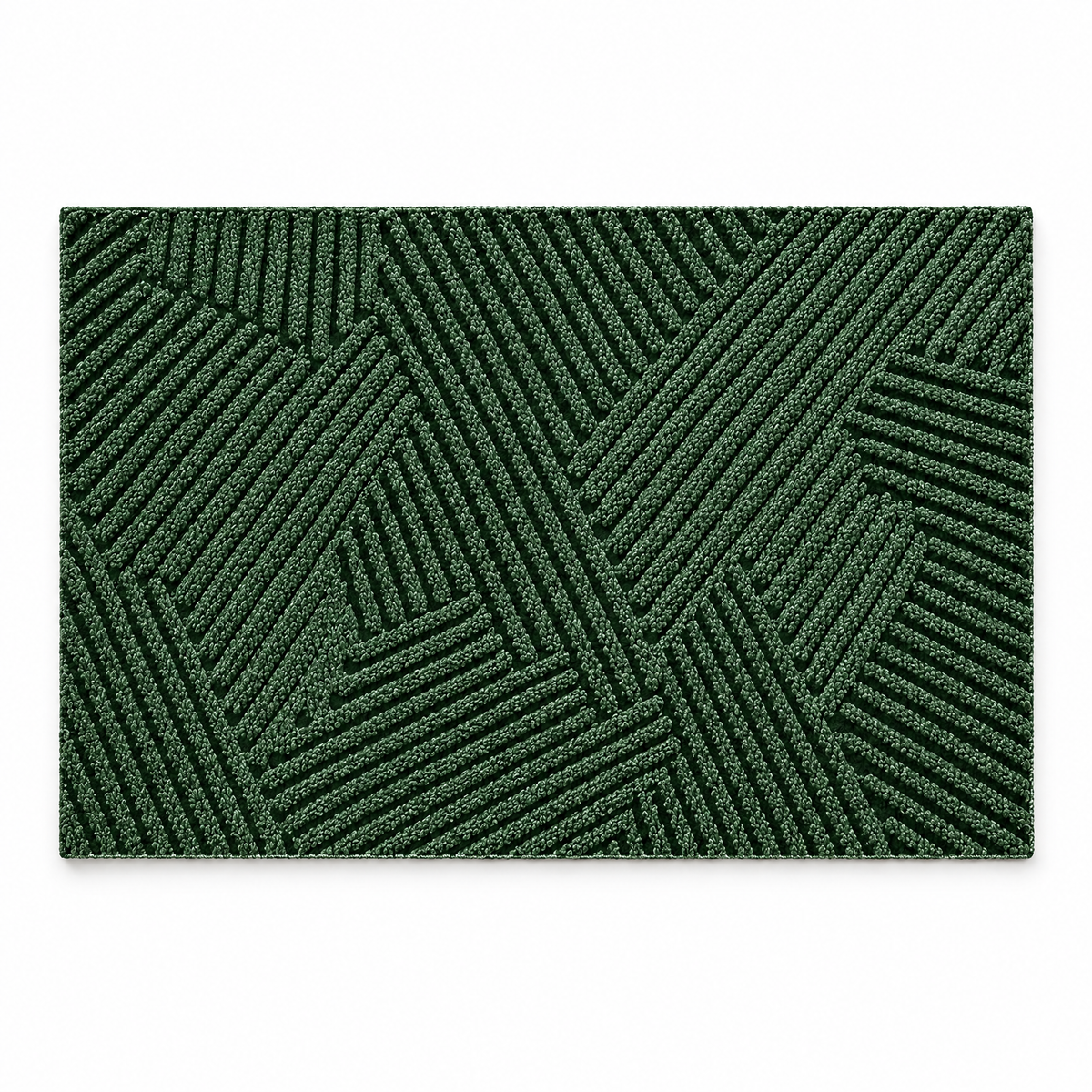 Linnea Non-Slip Door Mat in green on a white background