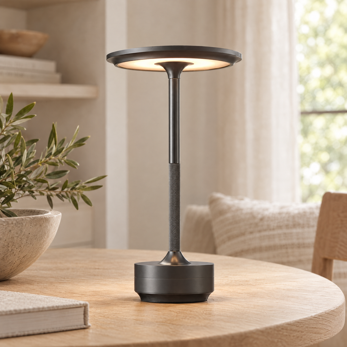 Tocco Cordless Touch Lamp close-up detail