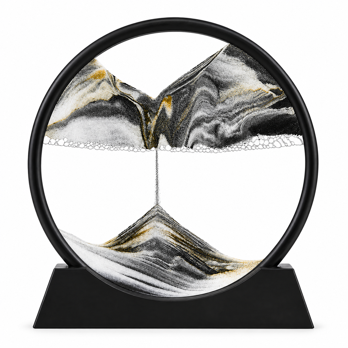 Sabbia Black sand, black frame – white background product photo