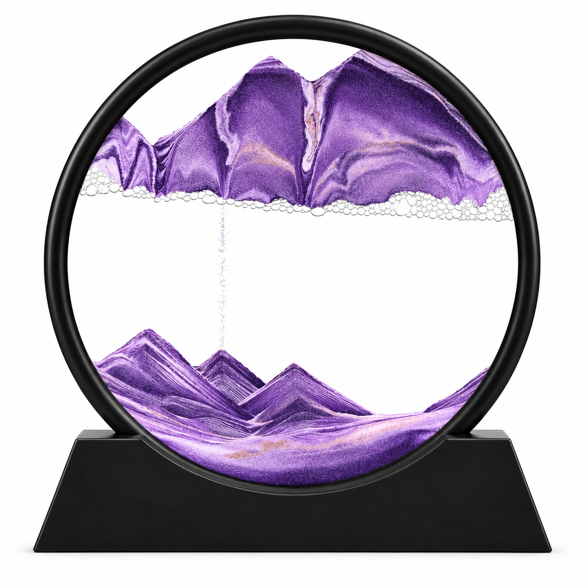 Sabbia Purple sand, black frame – white background product photo