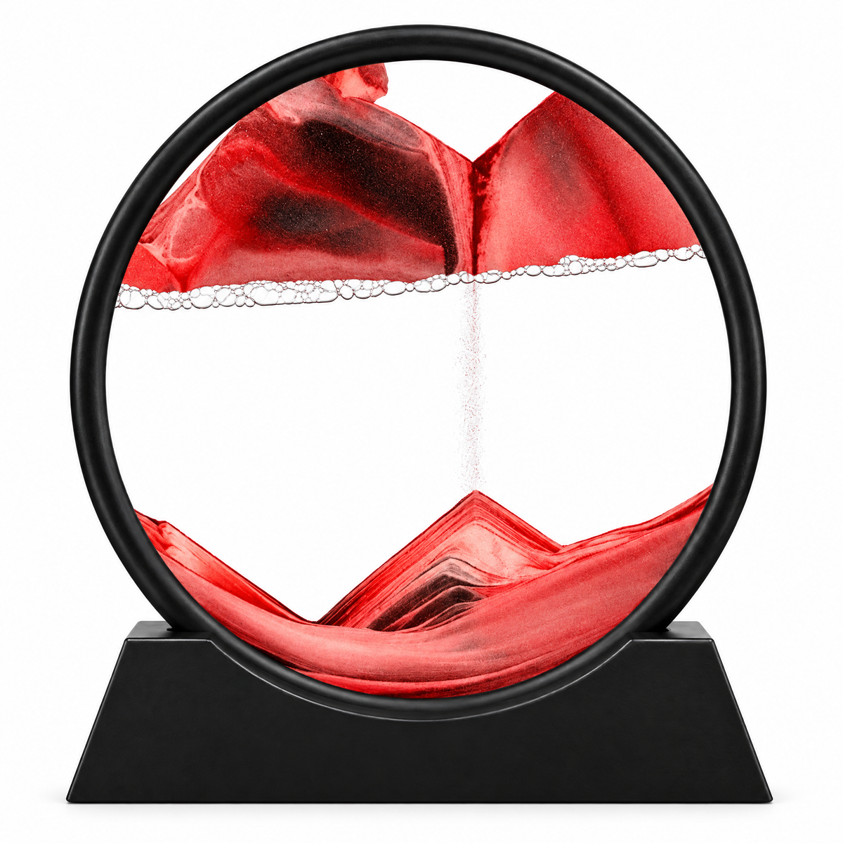 Sabbia Red sand, black frame – white background product photo