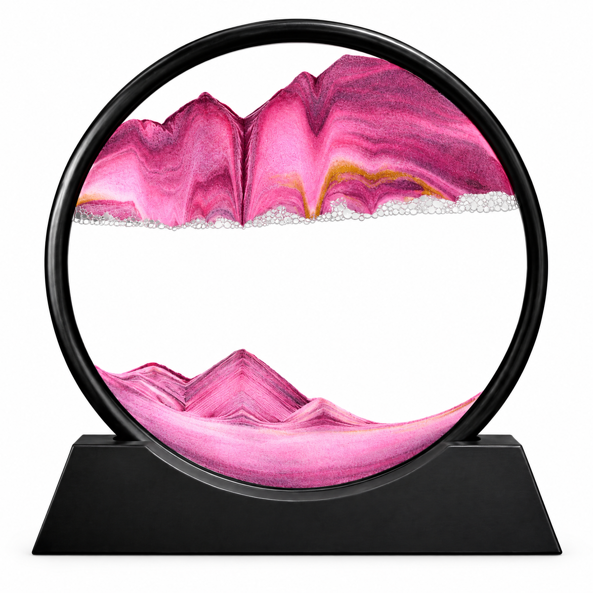 Sabbia Pink sand, black frame – white background product photo