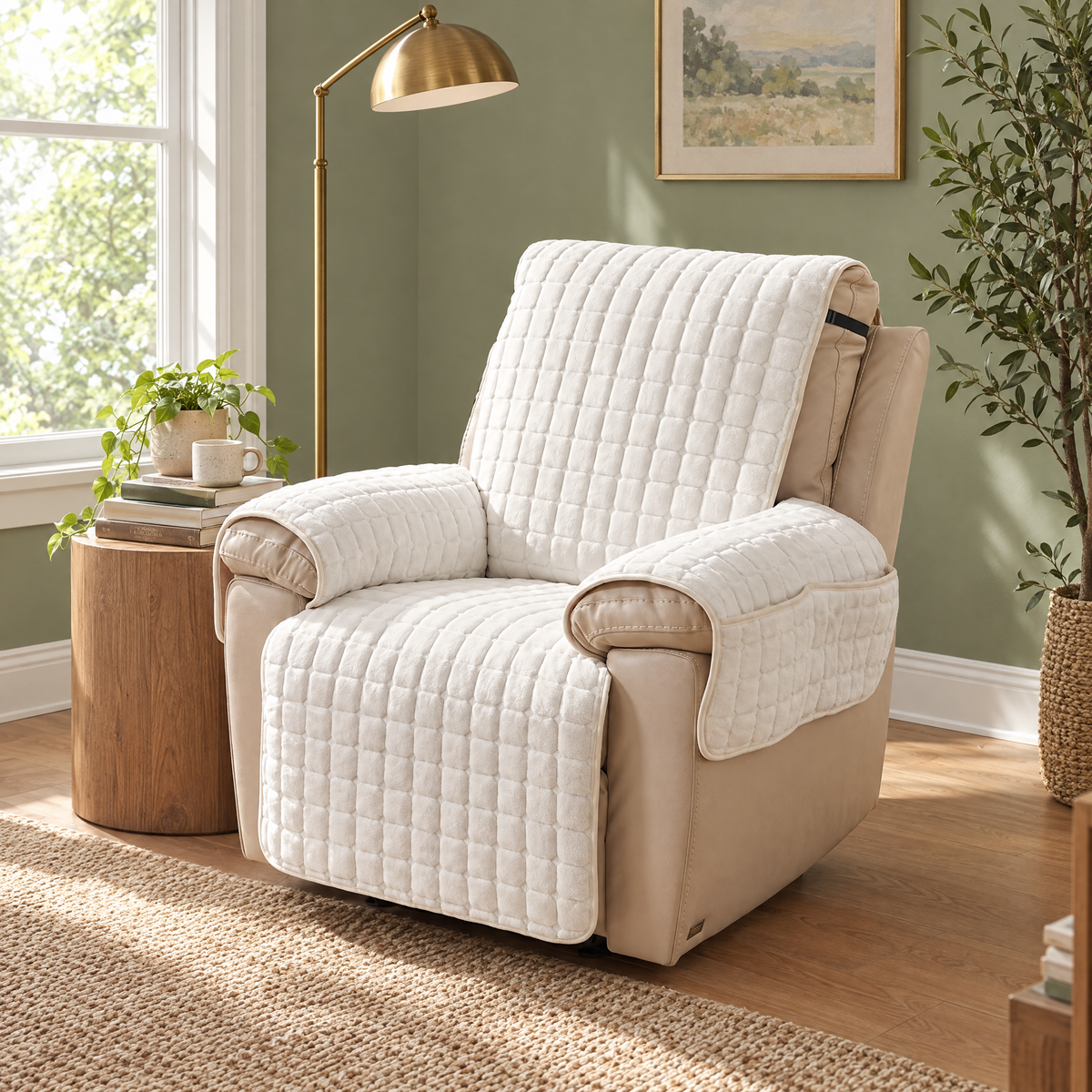 Riposo recliner cover in a reading corner